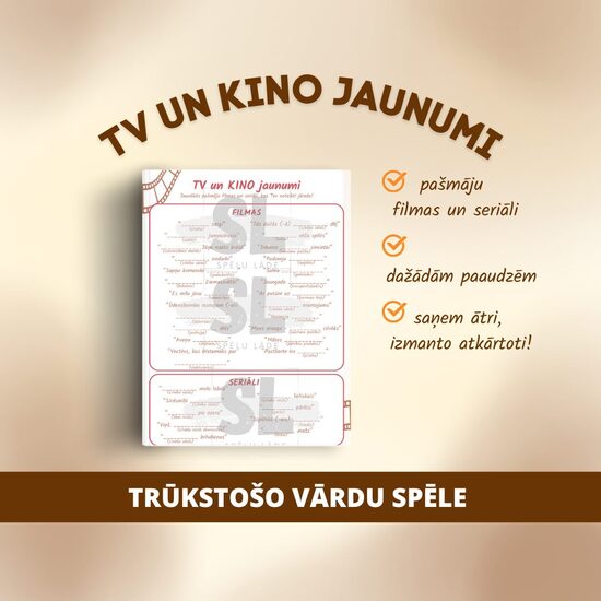 SPĒLE "TV UN KINO JAUNUMI"